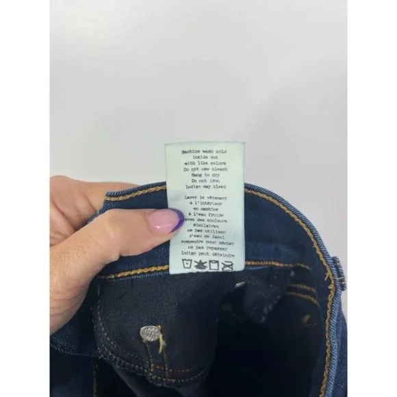 Rag & Bone High Rise Skinny Bedford Denim Jeans Women's Blue Size: 24 NWOT - Picture 10 of 11